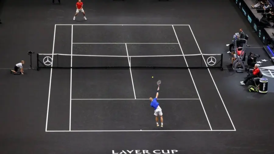Why are Laver Cup Courts Black in Color